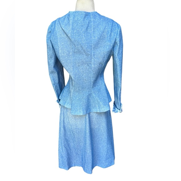 Deadstock 1970s 2-Piece Poly Knit Skirt Set - Picture 5 of 6